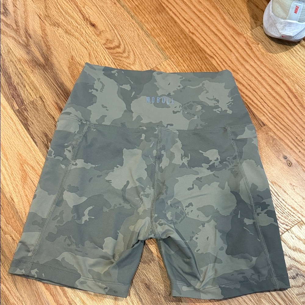 NOBULL Women’s Athletic Camo Shorts - Olive